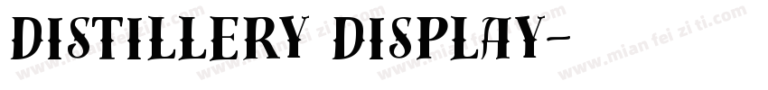 distillery display字体转换